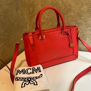 MCM Scarlet Satchel Bag